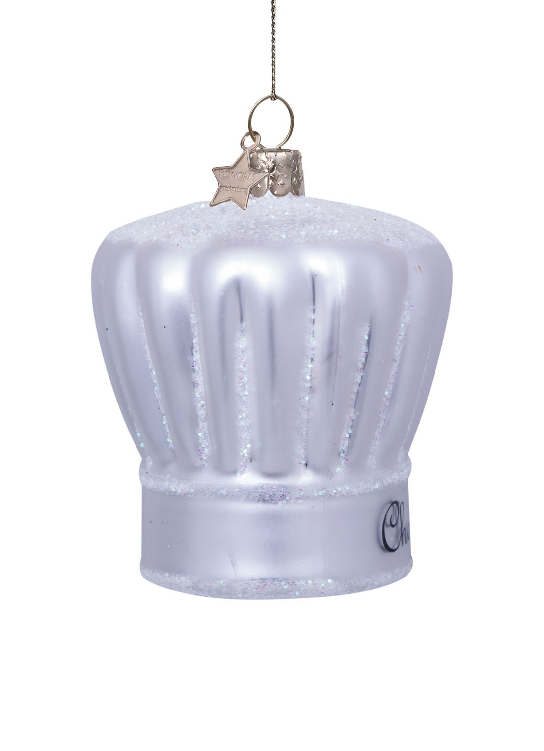 Vondels silver chef's hat H7cm - detail 2 multicolor