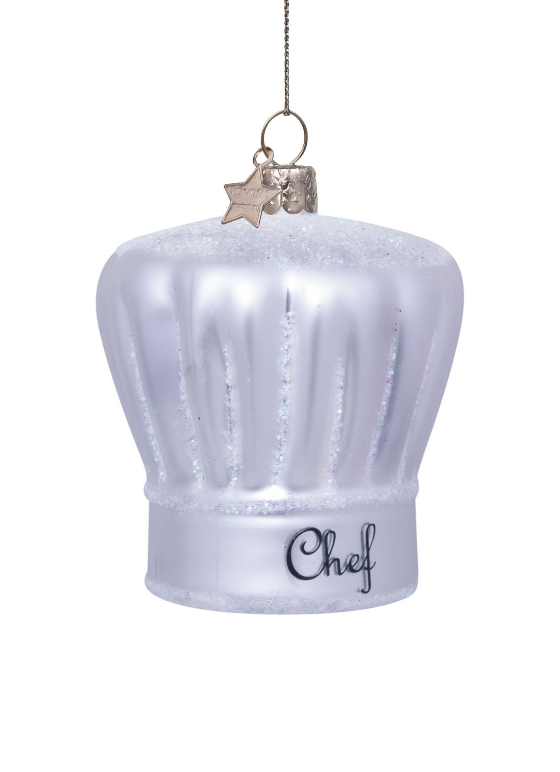 Vondels silver chef's hat H7cm - detail 3 multicolor