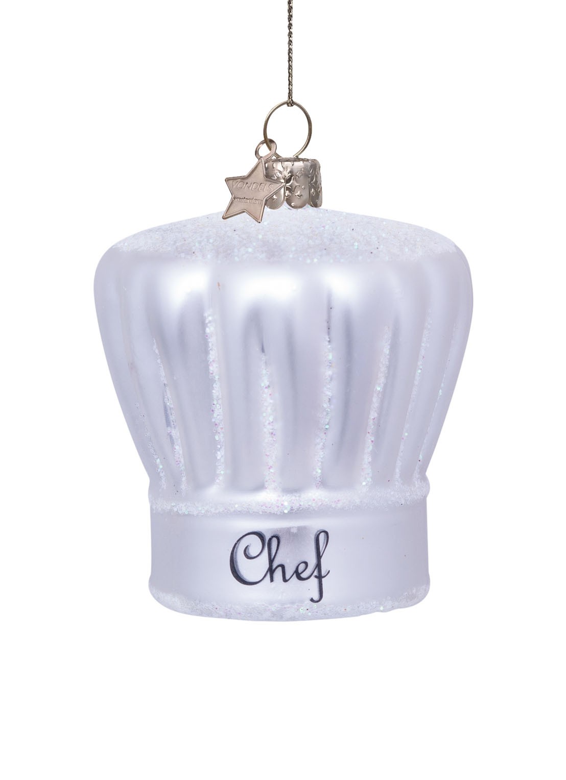 Vondels silver chef's hat H7cm - voorkant 4 multicolor