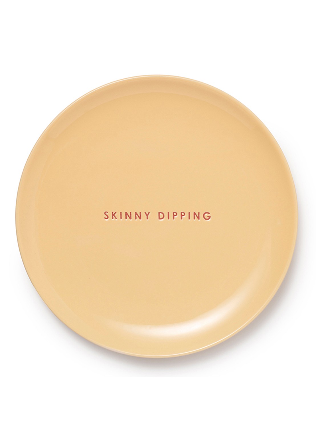 Vondels Skinny Dipping ontbijtbord 22 cm - voorkant geel