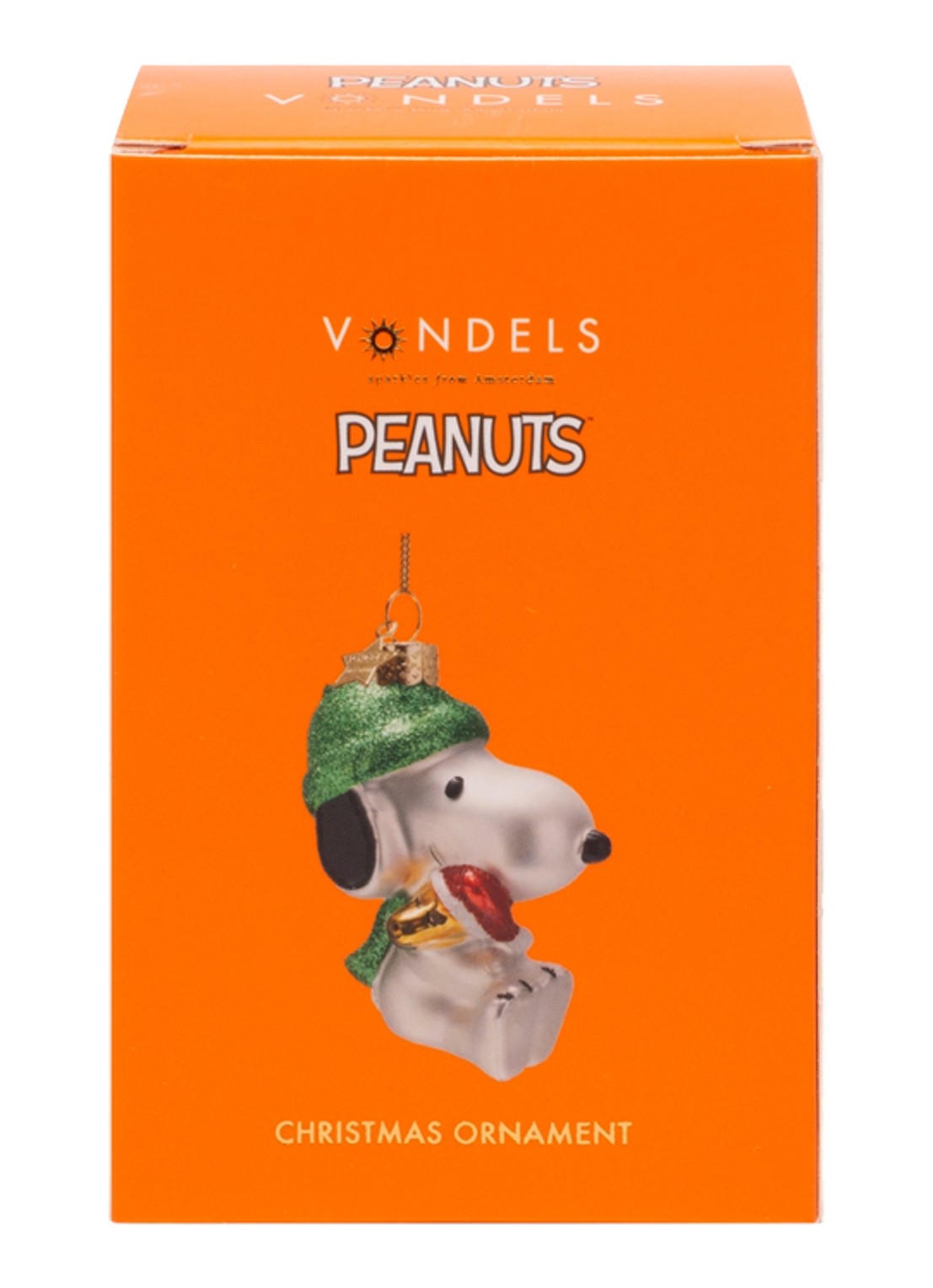Vondels Snoopy Woodstock kersthanger 11 cm - detail 5 groen