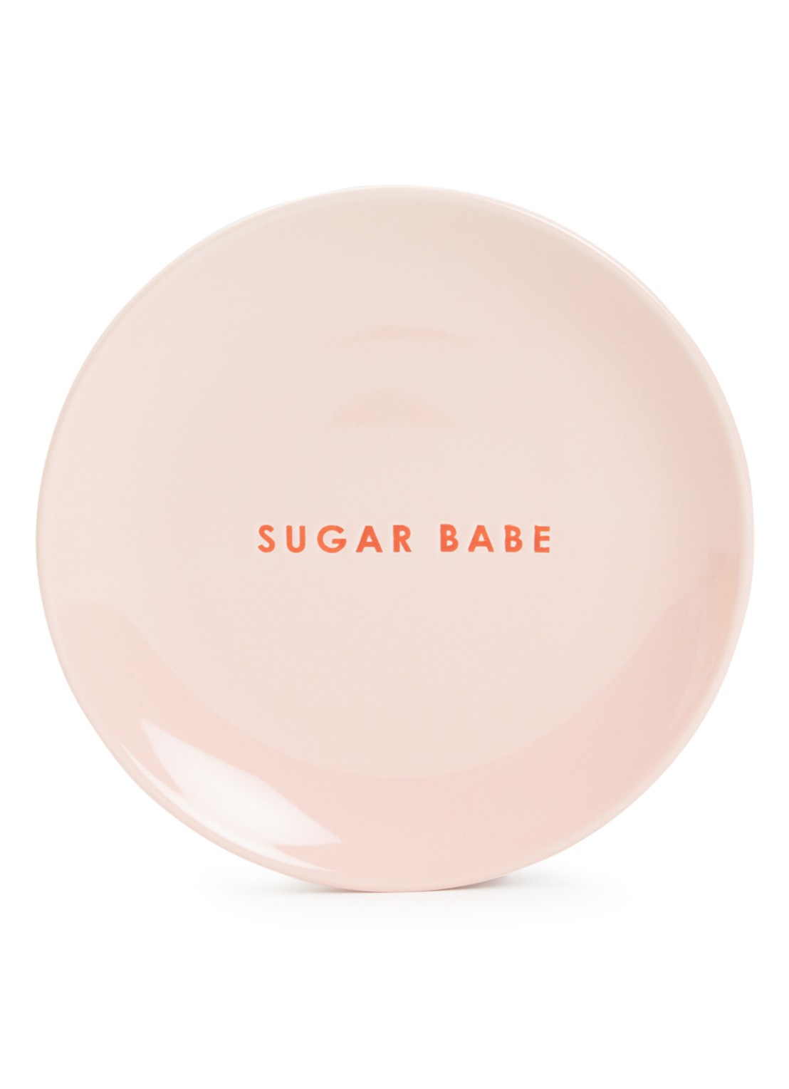 Vondels Sugar Babe gebaksbordje 16 cm - voorkant roze