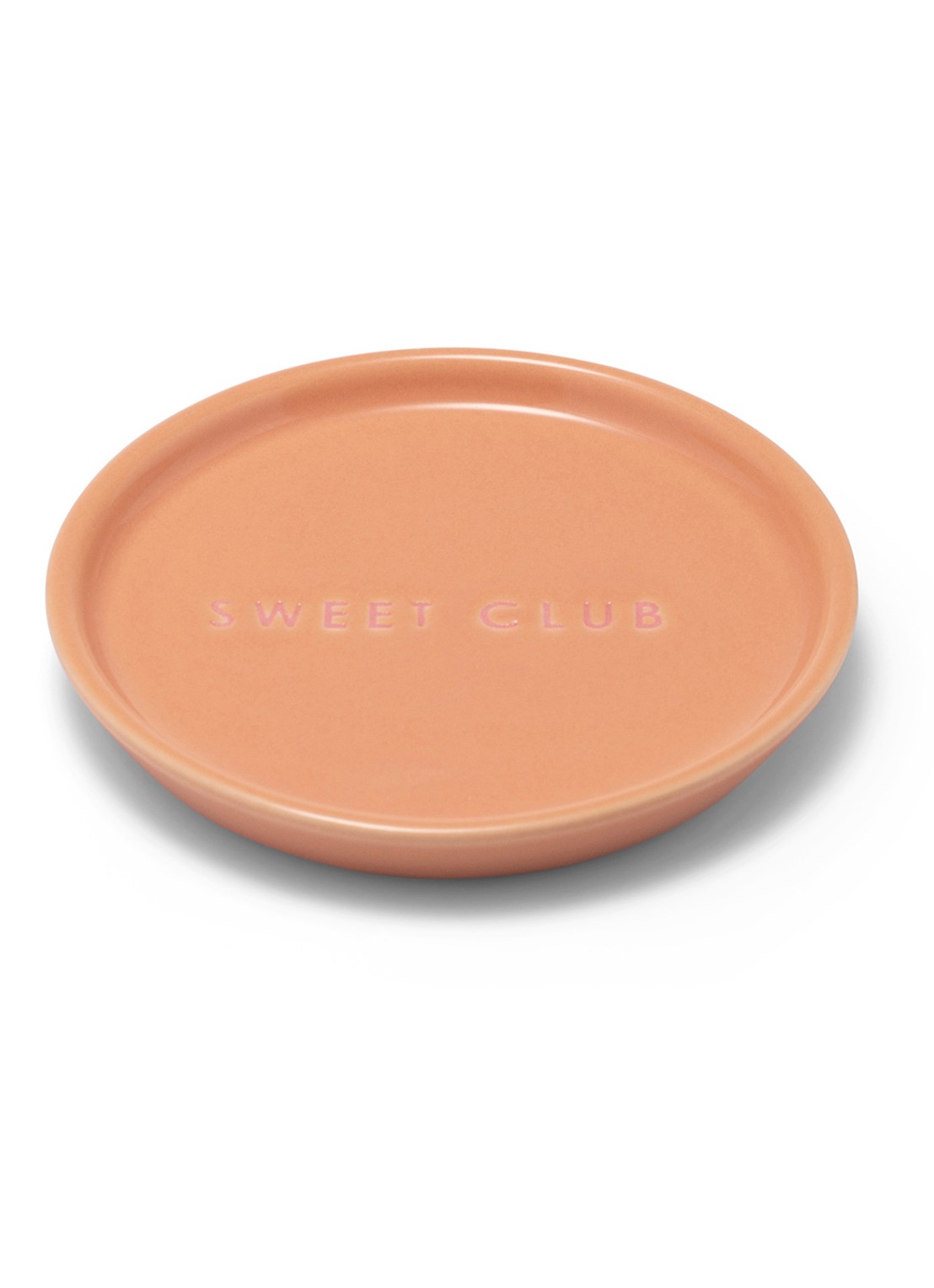 Vondels Sweet Club gebaksbordje 8,5 cm - voorkant orange
