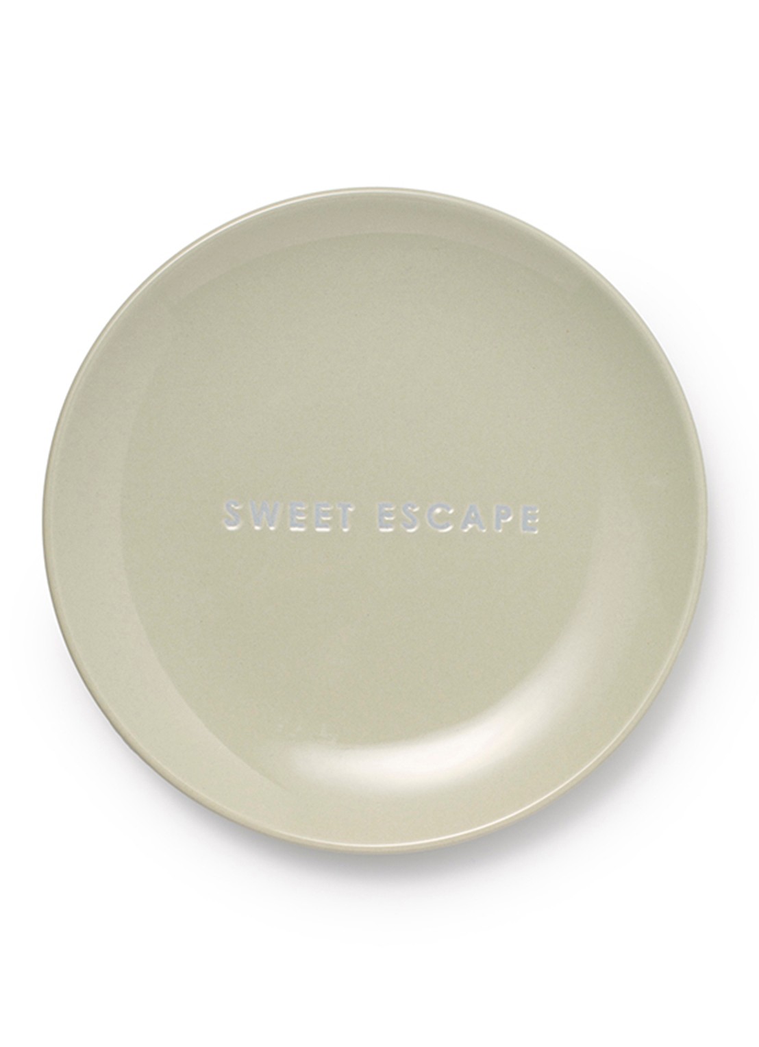 Vondels Sweet Escape gebaksbordje 16 cm - voorkant groen