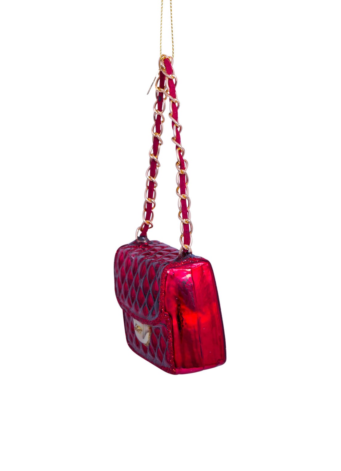 Vondels Tas kersthanger 5,5 cm - detail 3 rood