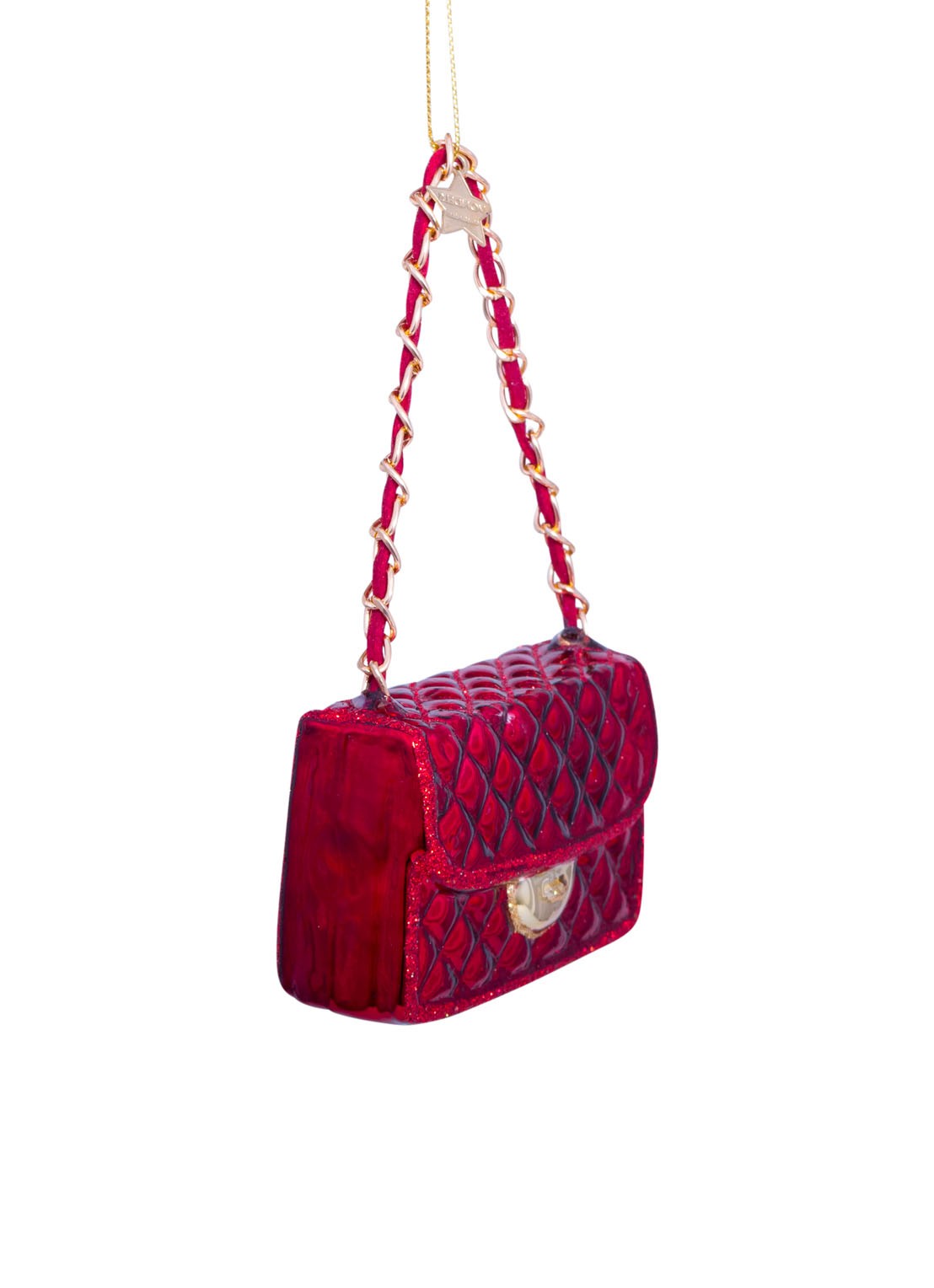 Vondels Tas kersthanger 5,5 cm - detail 5 rood