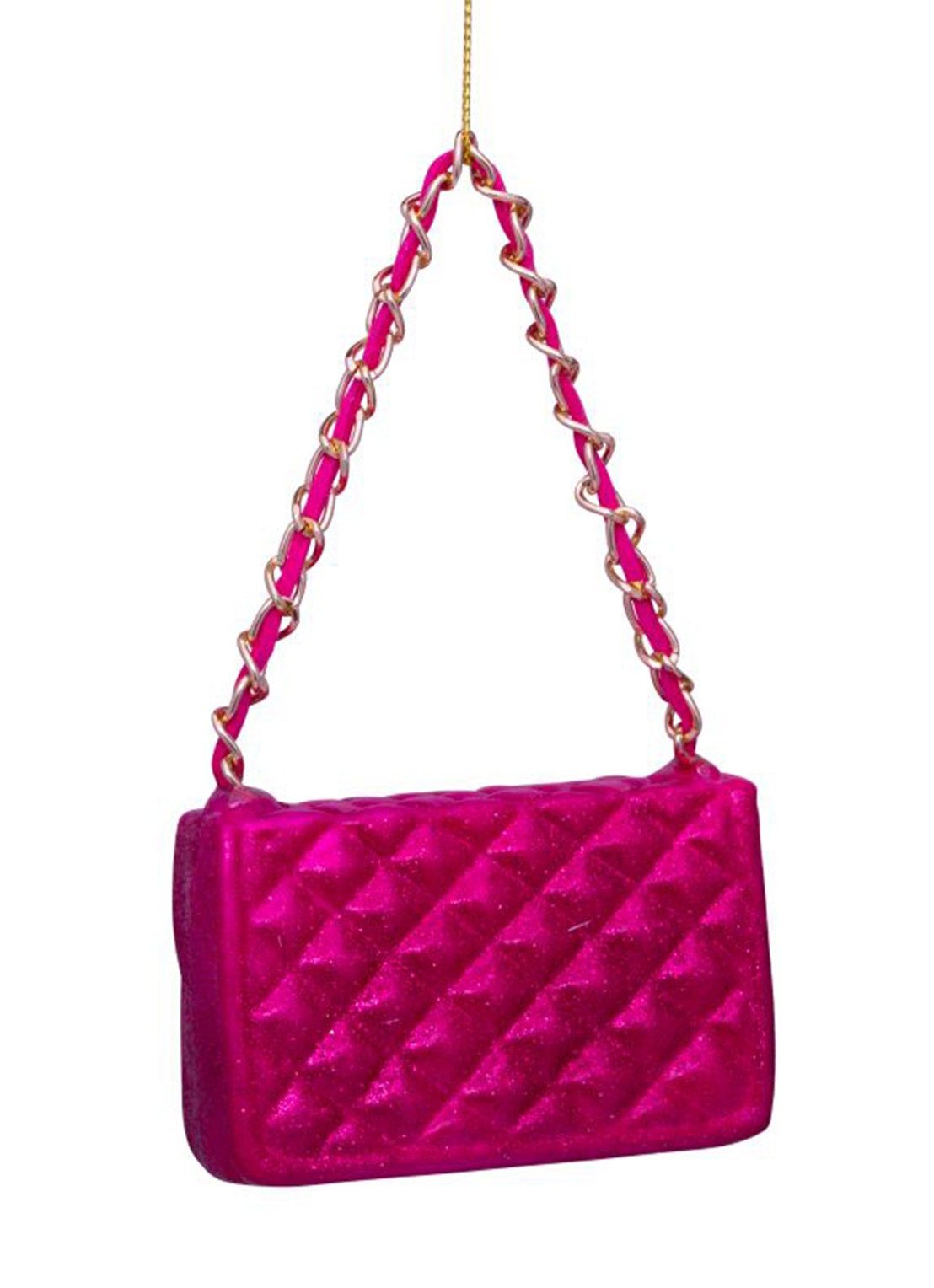 Vondels Tas kersthanger 5,5 cm - achterkant roze