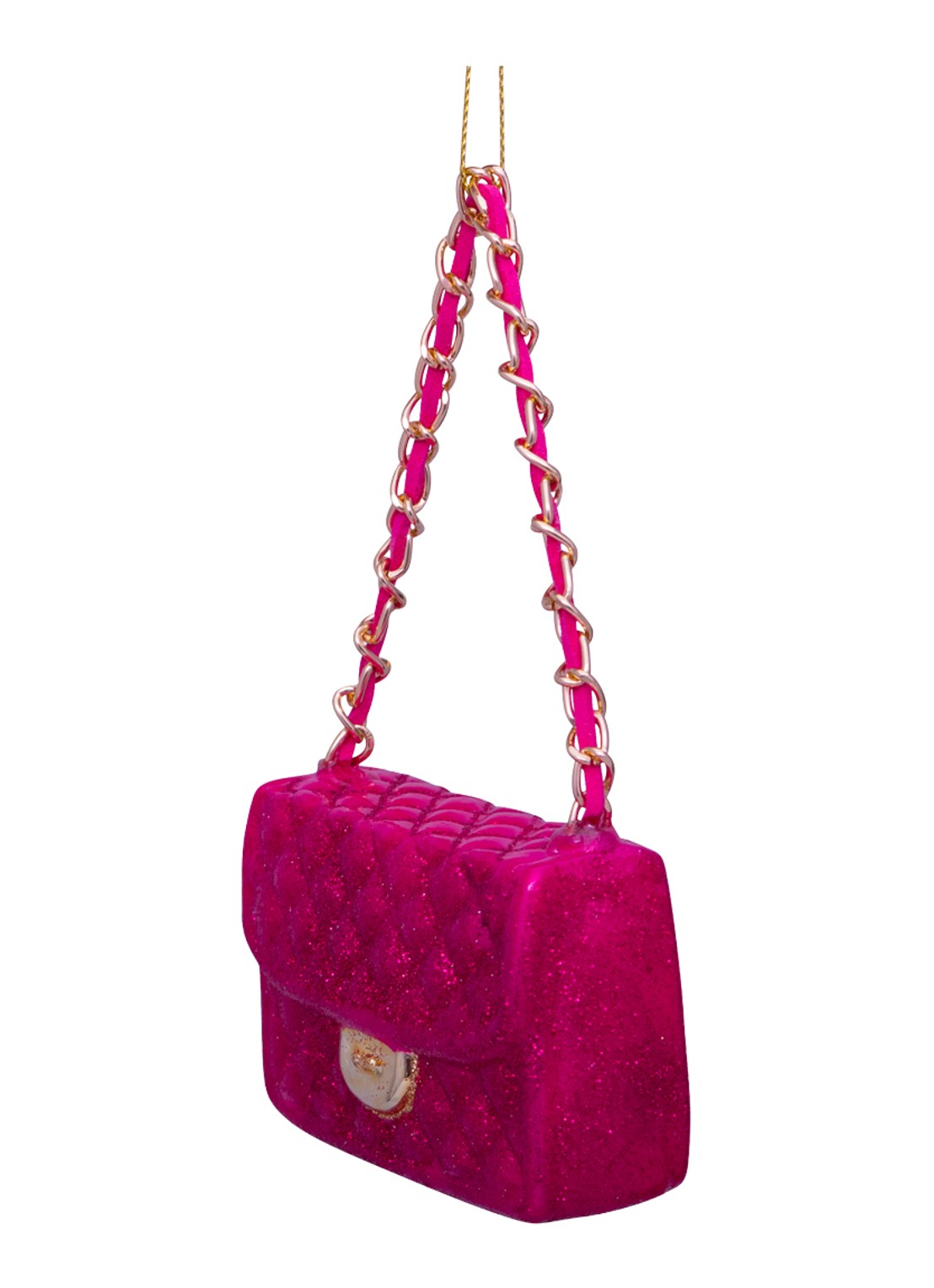 Vondels Tas kersthanger 5,5 cm - detail 4 roze