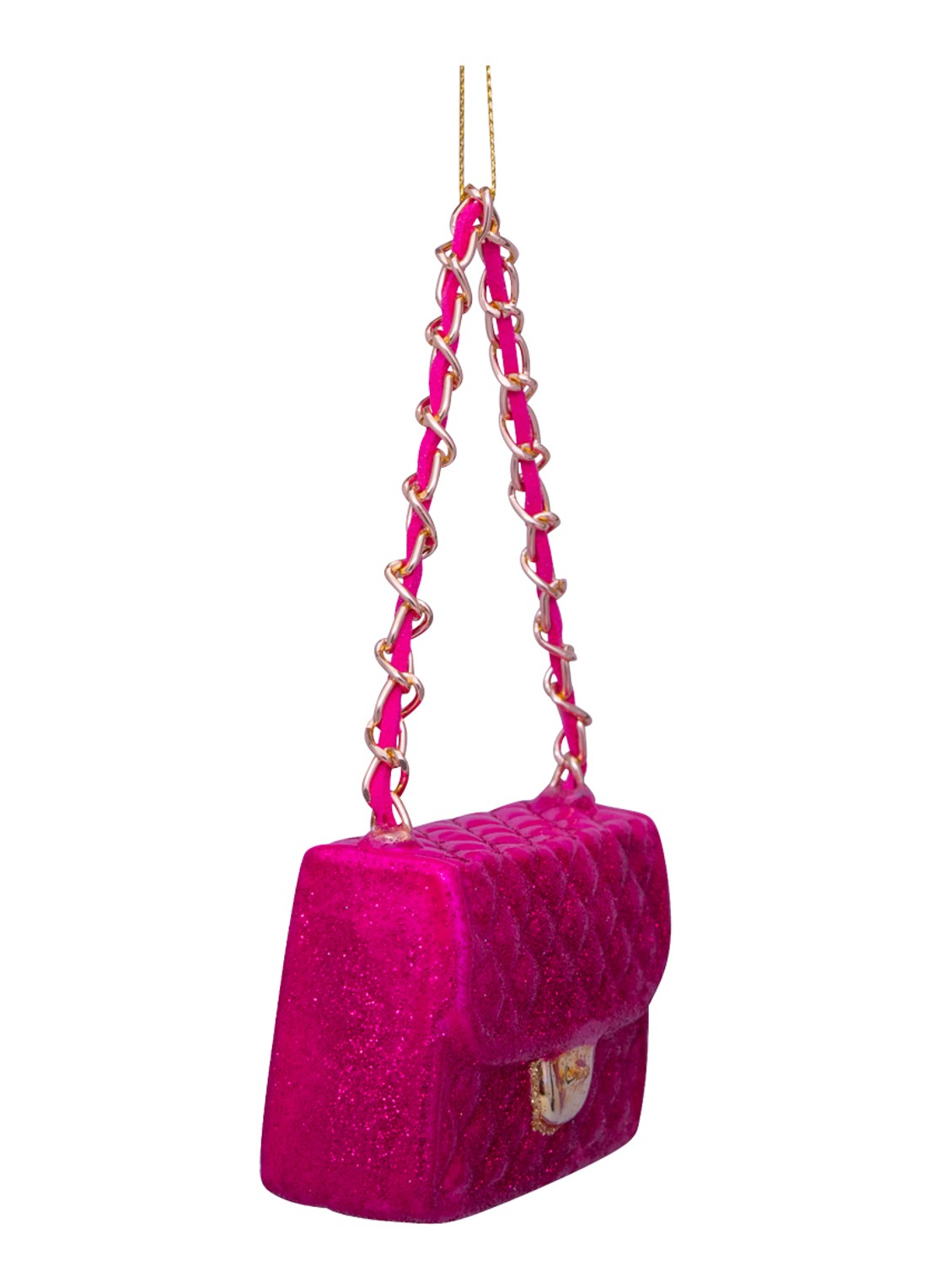 Vondels Tas kersthanger 5,5 cm - detail 5 roze