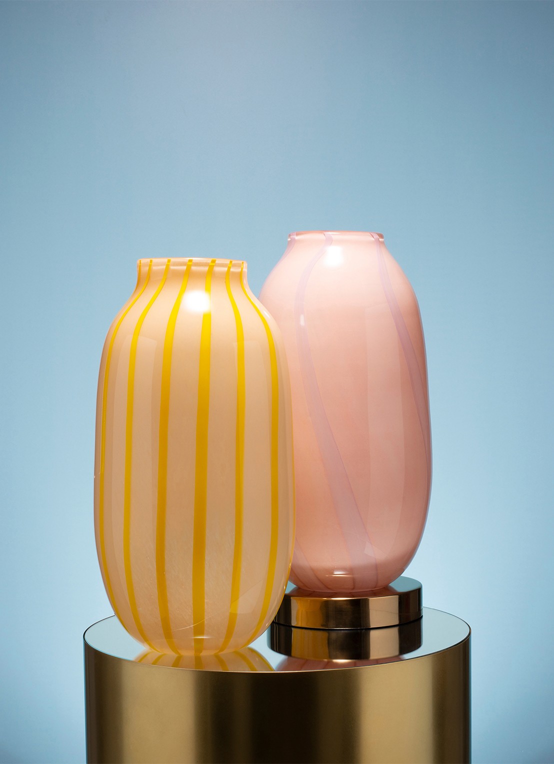 Vondels Vaas 38 cm - voorkant 2 roze
