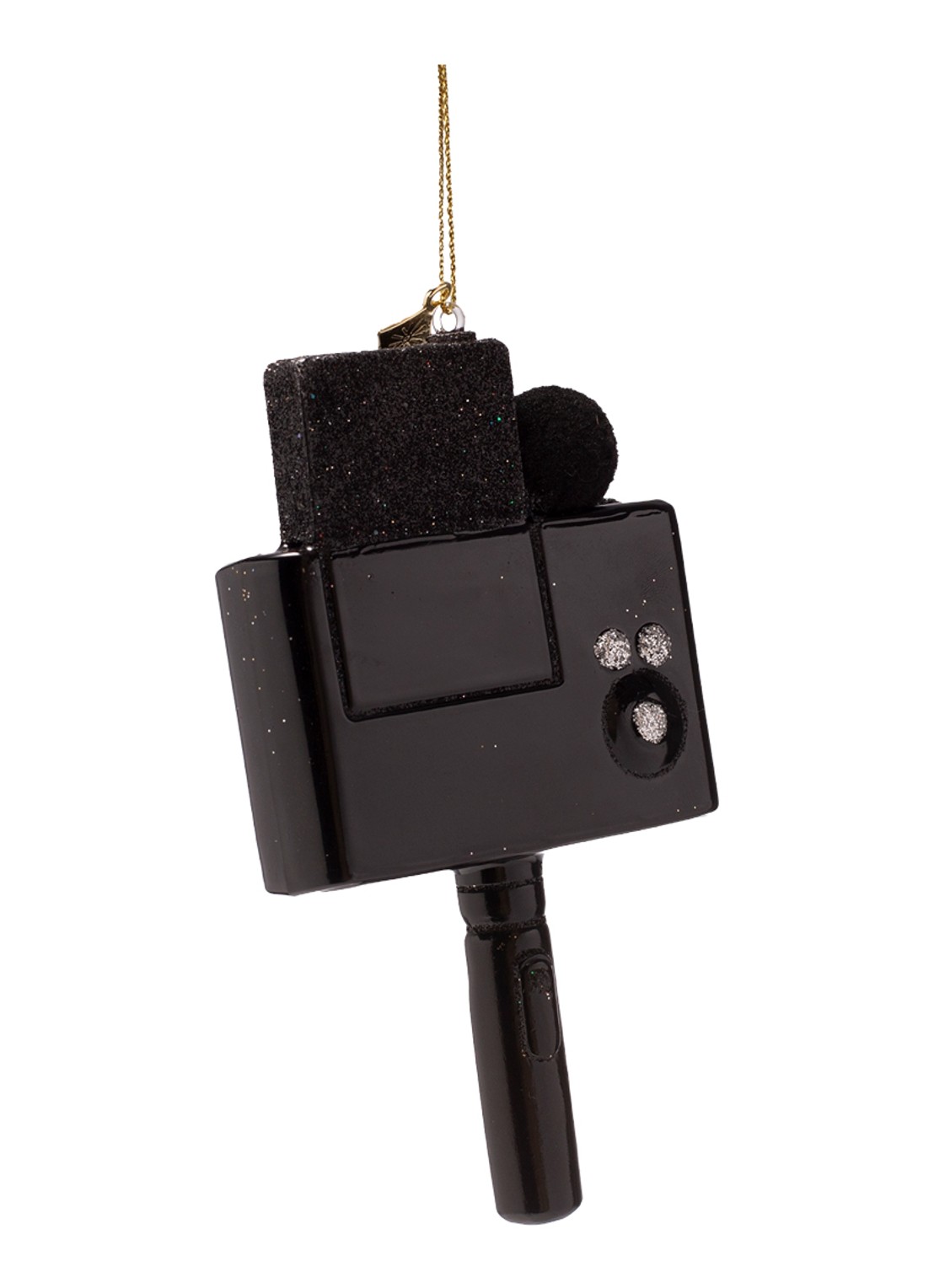 Vondels Vlog Camera kersthanger 13,5 cm - achterkant 2 zwart