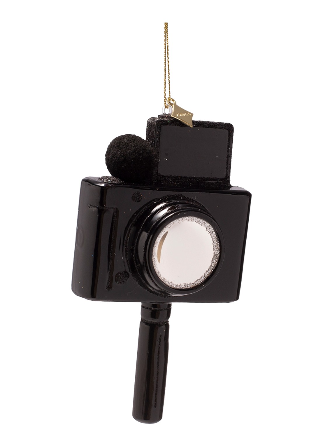 Vondels Vlog Camera kersthanger 13,5 cm - voorkant 3 zwart