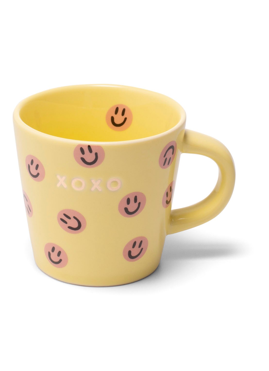 Vondels XOXO espressokopje 8 cl - voorkant geel