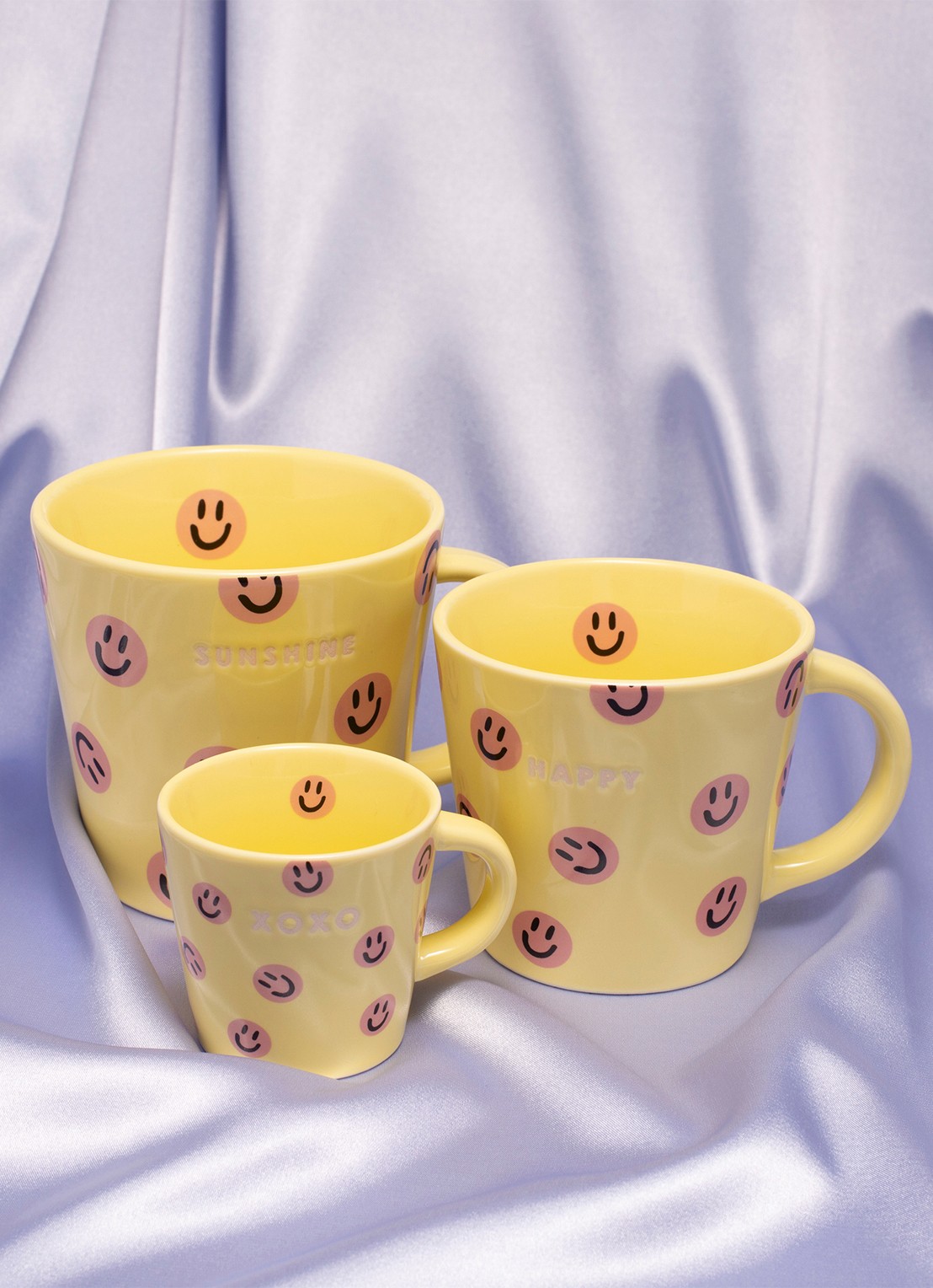 Vondels XOXO espressokopje 8 cl - voorkant 2 geel