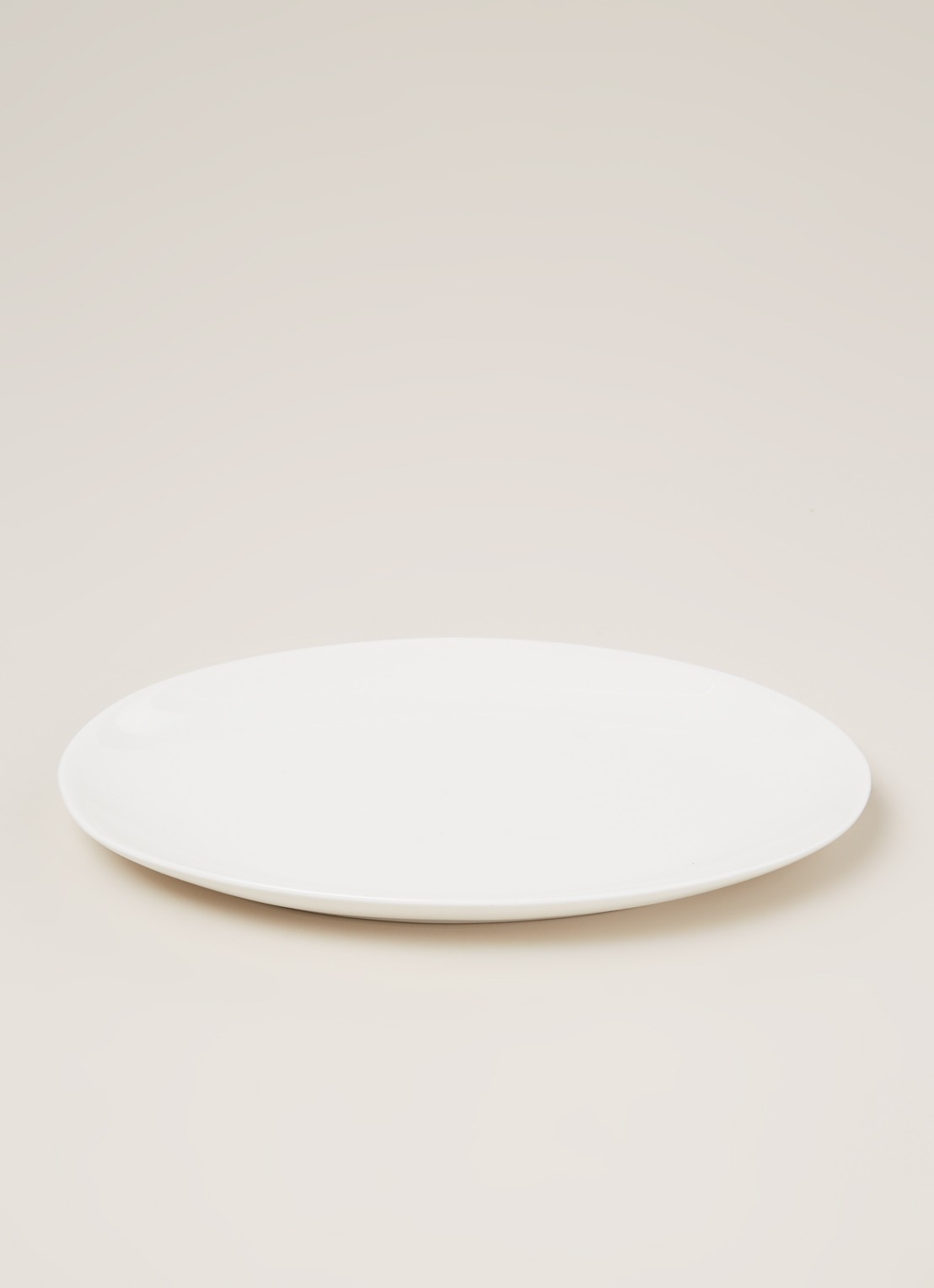 vtwonen Basic serveerschaal 25 cm - voorkant 2 wit