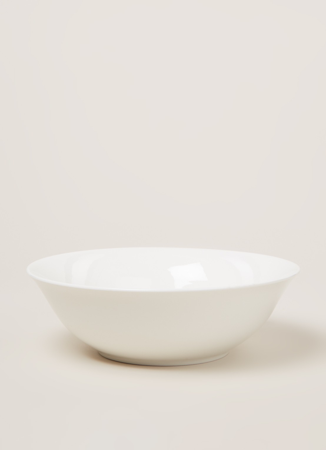 vtwonen Basic serveerschaal 25 cm - voorkant 2 wit