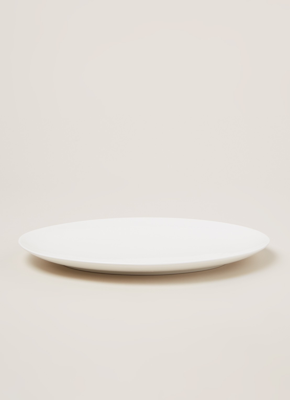 vtwonen Basic serveerschaal 31 cm - voorkant 2 wit