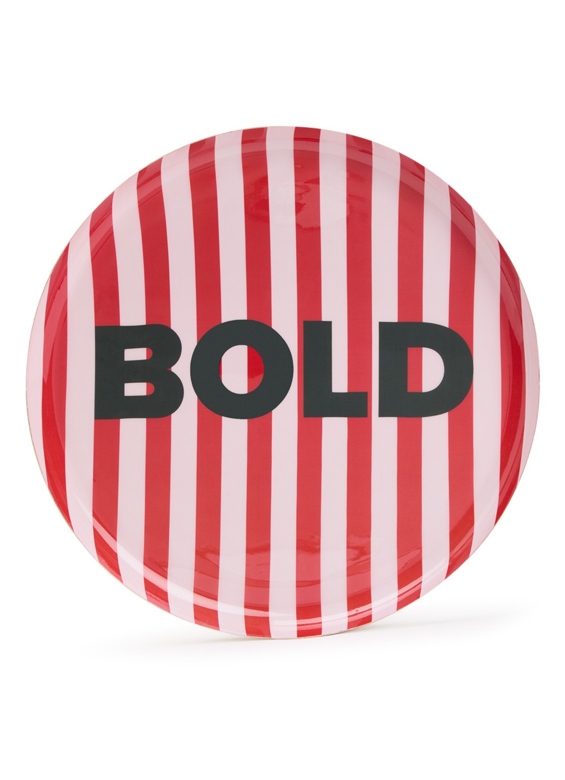 vtwonen Bold wandbord 35 cm  - voorkant rood