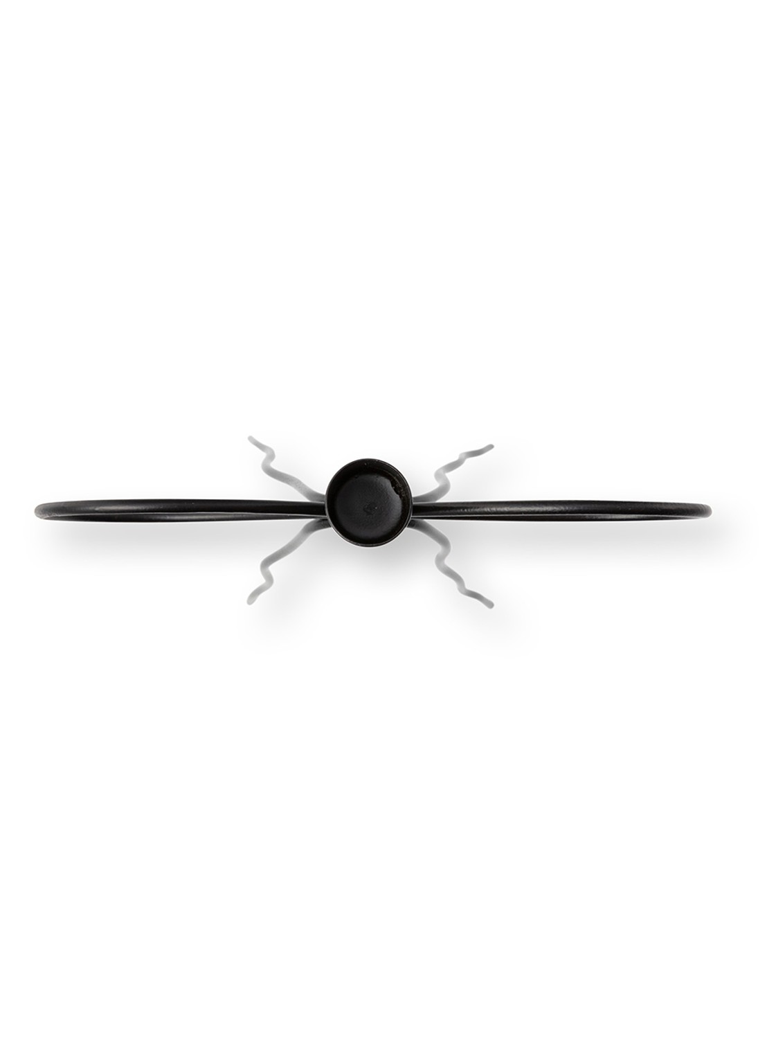 vtwonen Bow kandelaar 25 cm - detail 4 zwart