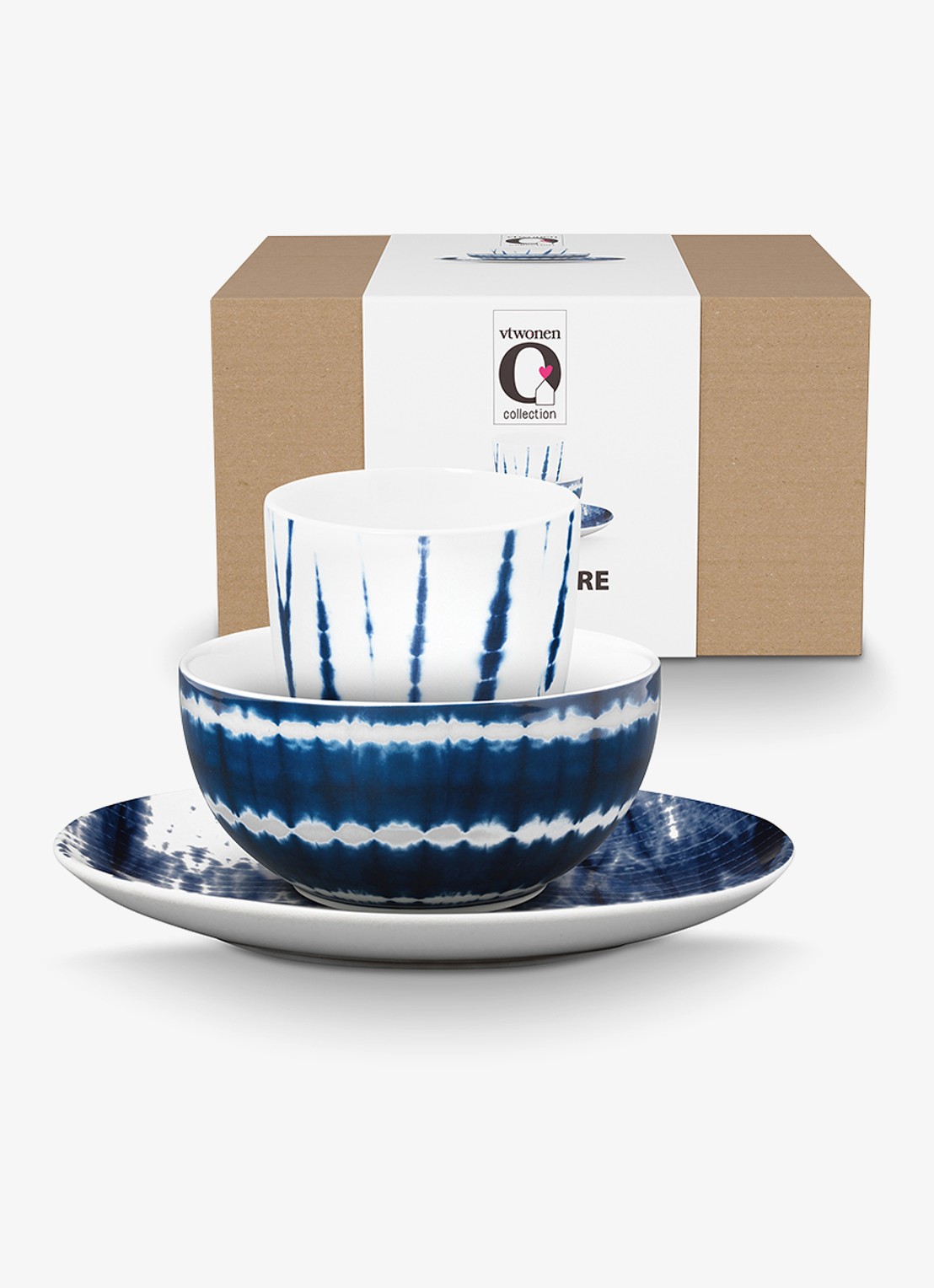 vtwonen Breakfast serviesset 3-delig - detail 3 blauw