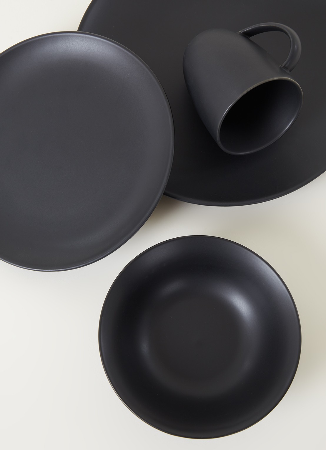 vtwonen Dinnerware serviesset 16-delig - detail 3 zwart