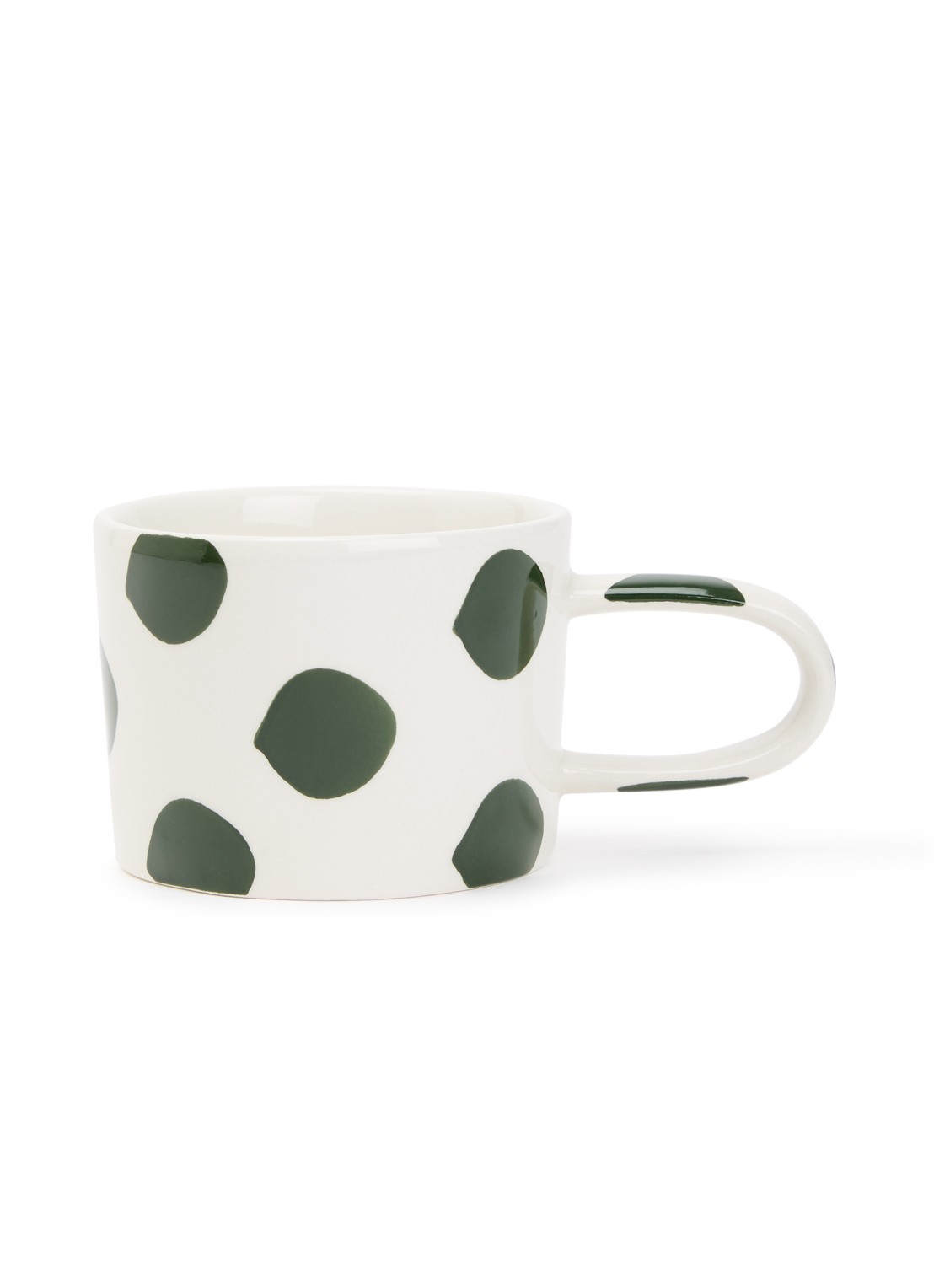 vtwonen Dots mok 35 cl  - voorkant groen