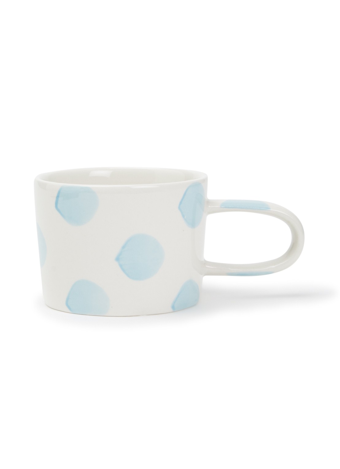 vtwonen Dots mok 35 cl  - voorkant lichtblauw