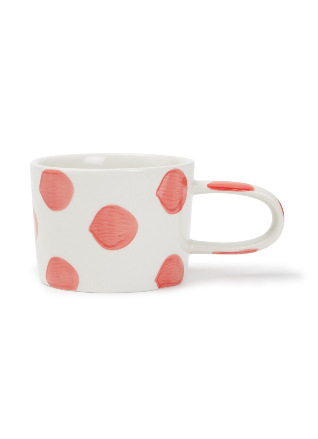 vtwonen Dots mok 35 cl  - voorkant rood
