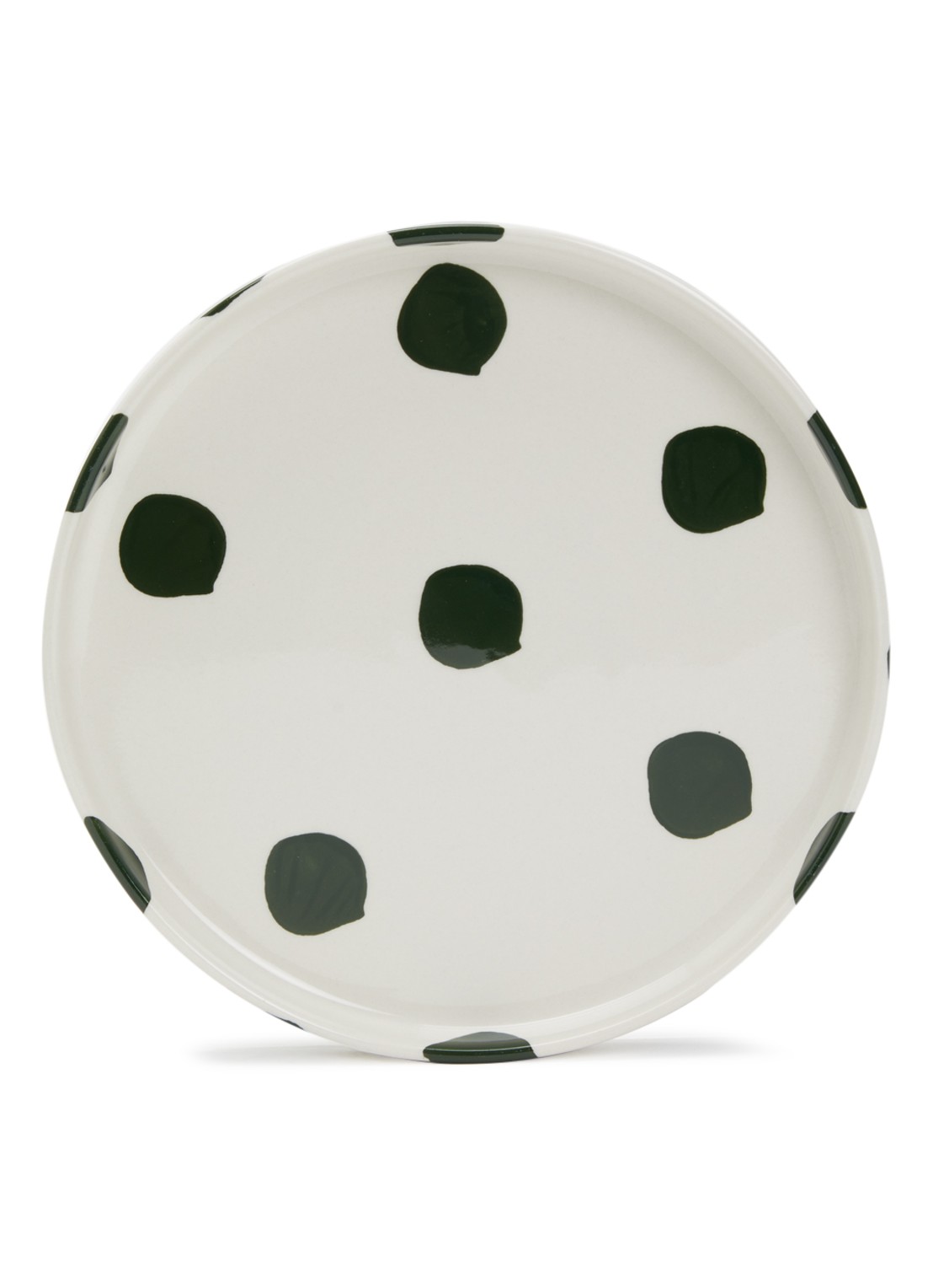 vtwonen Dots ontbijtbord 20 cm  - voorkant groen