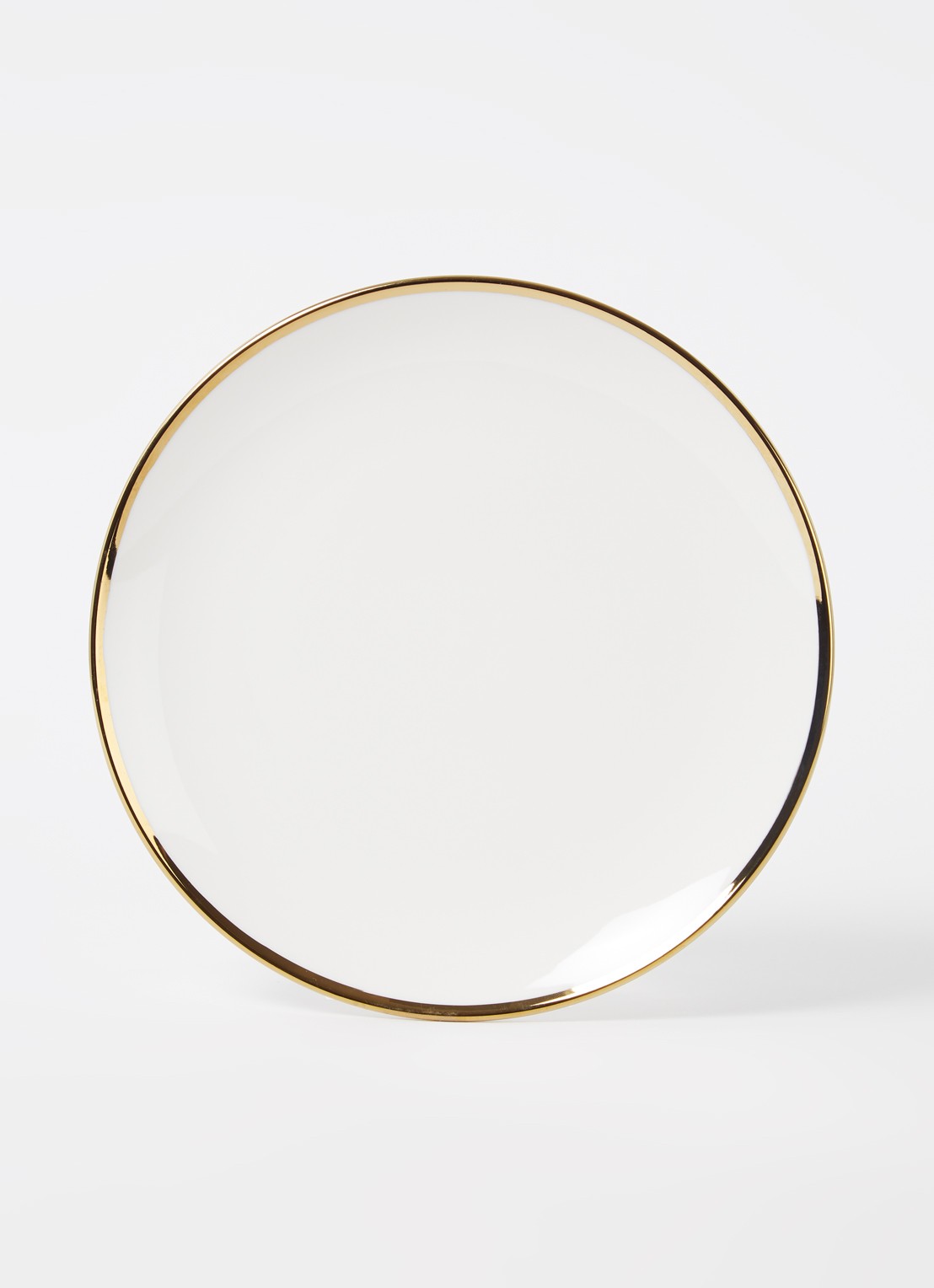 vtwonen Gold bord 20 cm - detail wit