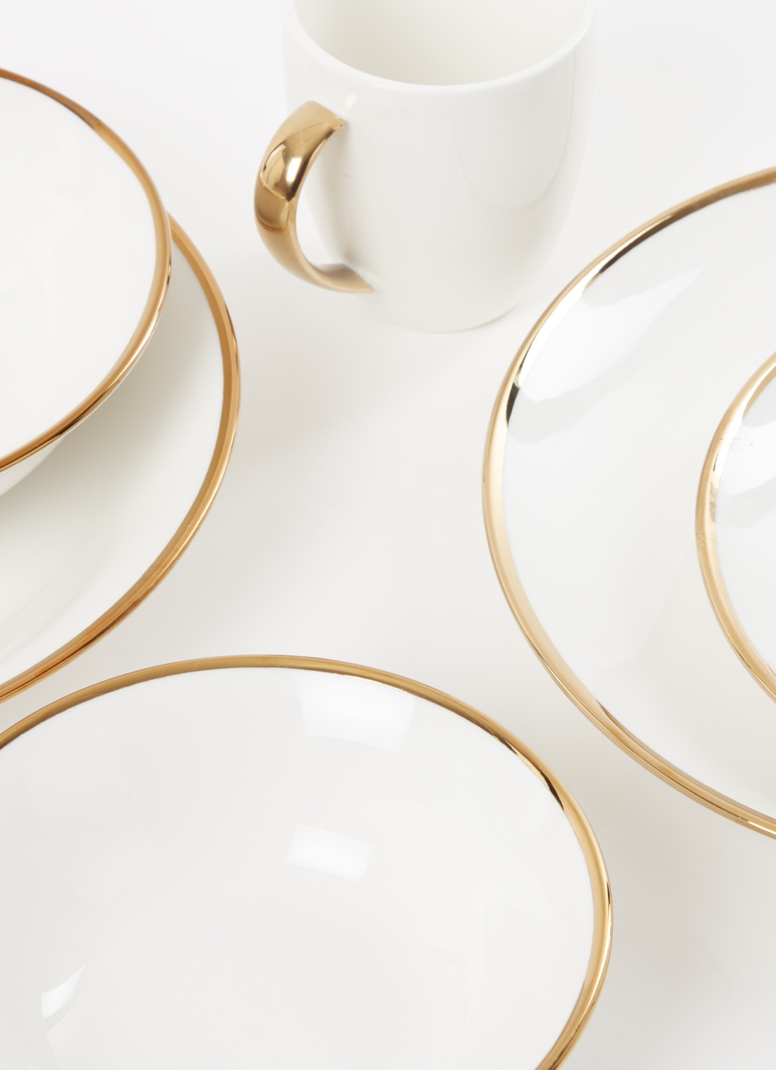 vtwonen Gold Dinnerware Raw serviesset 36-delig - detail 3 goud