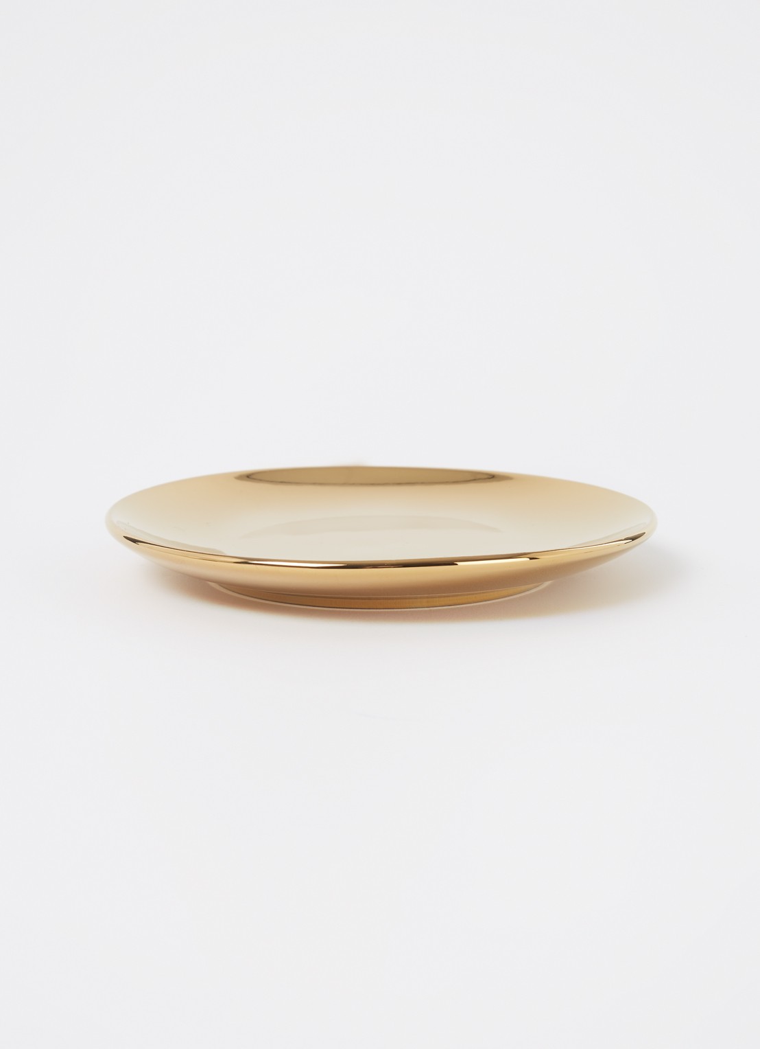 vtwonen Gold gebaksbordje 12 cm set van 4 - voorkant 3 goud