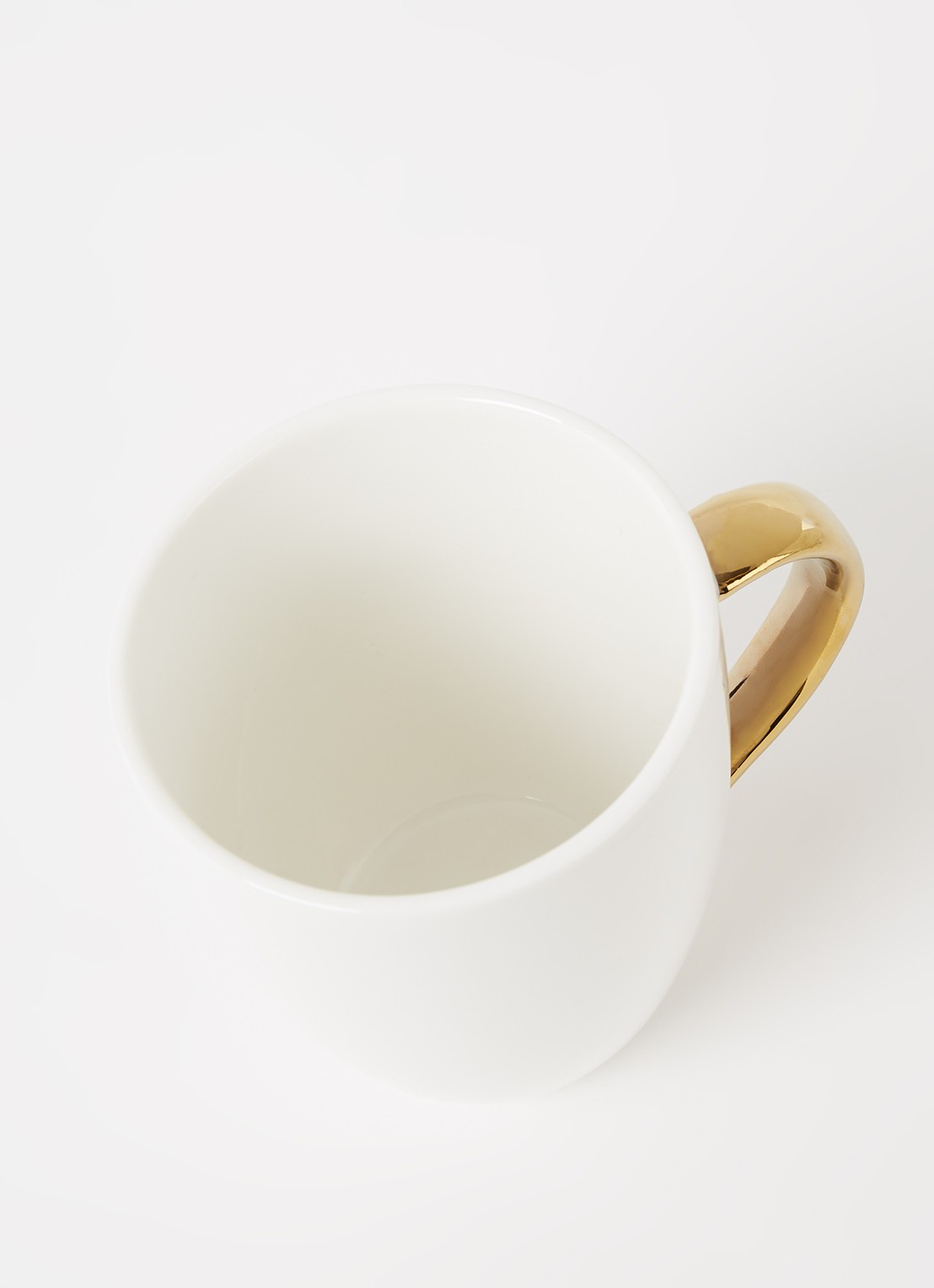 vtwonen Gold kopje 25 cl - detail wit