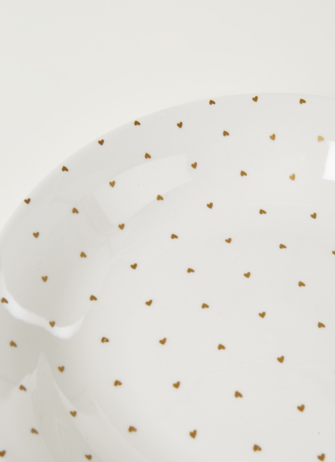 vtwonen Golden Hearts pastabord 25,5 cm  - detail 3 wit