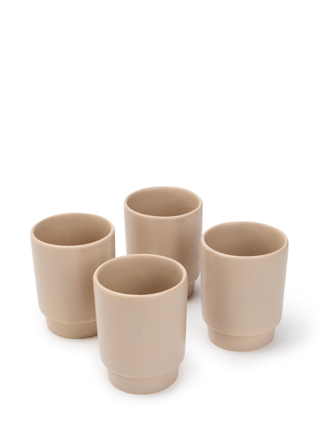vtwonen Kopje 25 cl set van 4 - voorkant beige