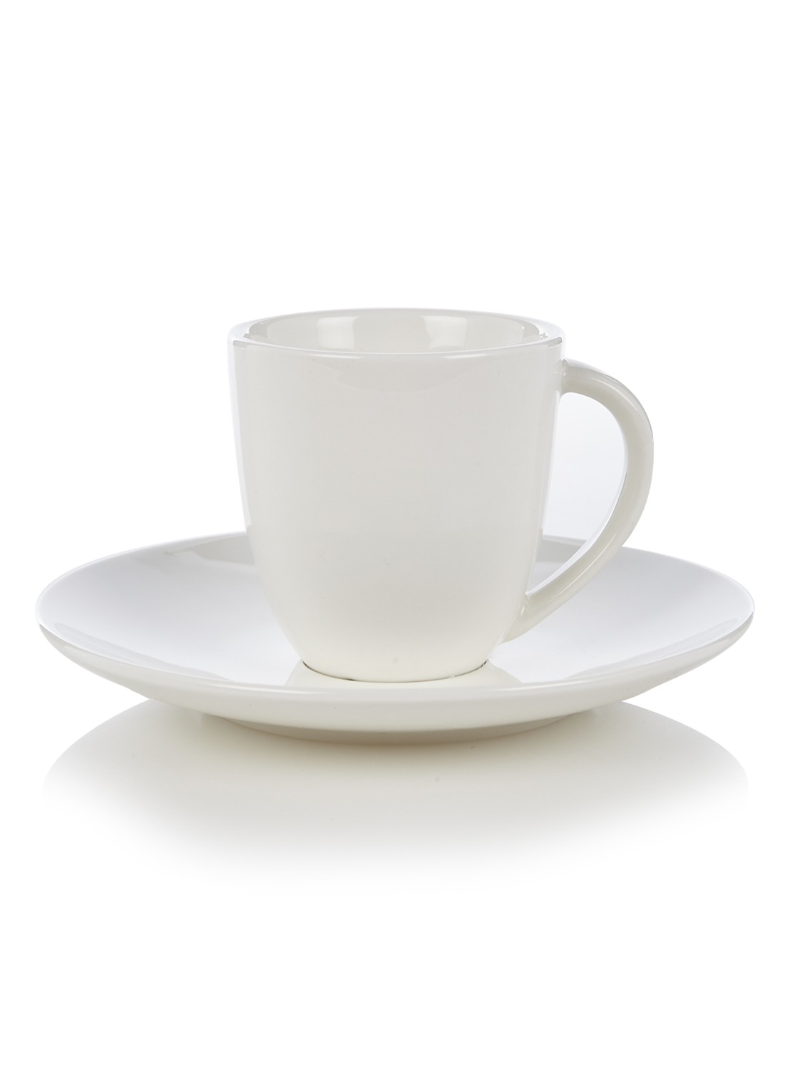 vtwonen Kopje en schotel 100 ml - voorkant ivoor