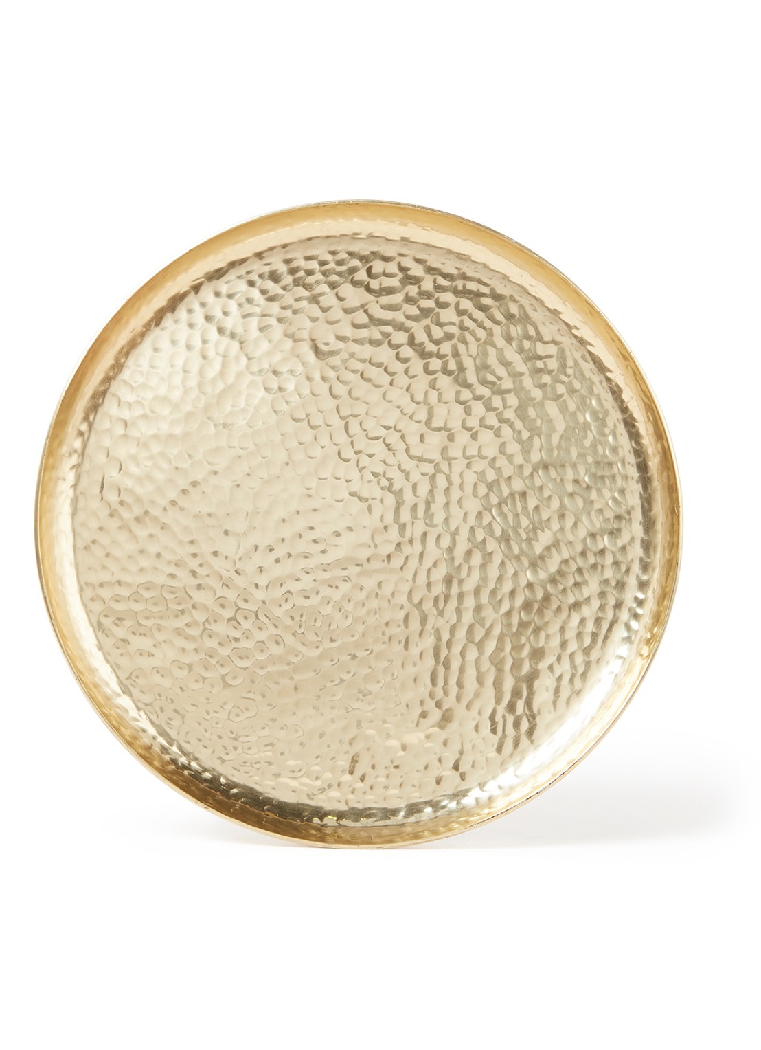 vtwonen Metal Gold dienblad 22 cm - voorkant goud