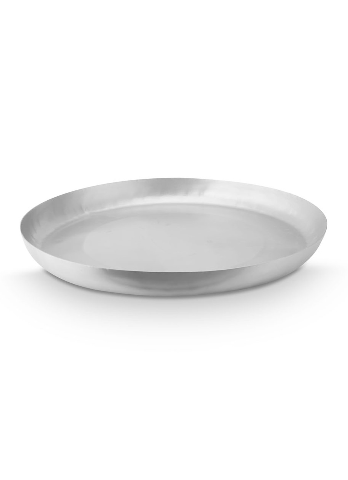 vtwonen Metal Silver schaal 55 cm - voorkant 2 zilver