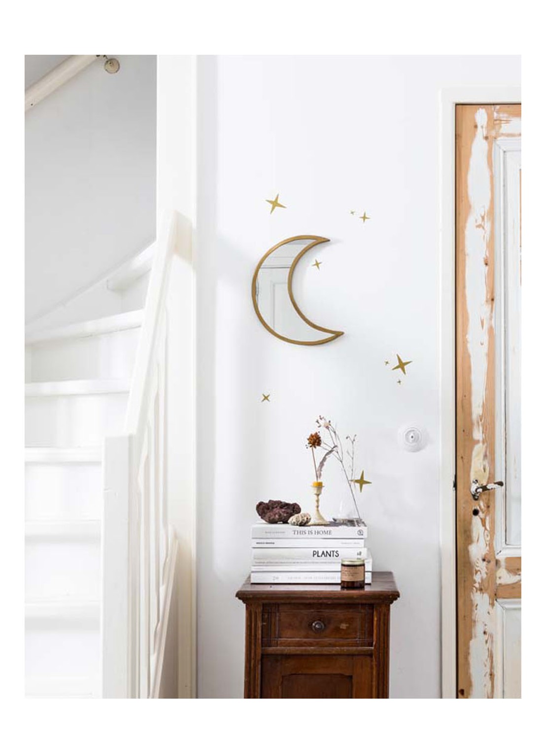 vtwonen Moon spiegel - detail 3 goud