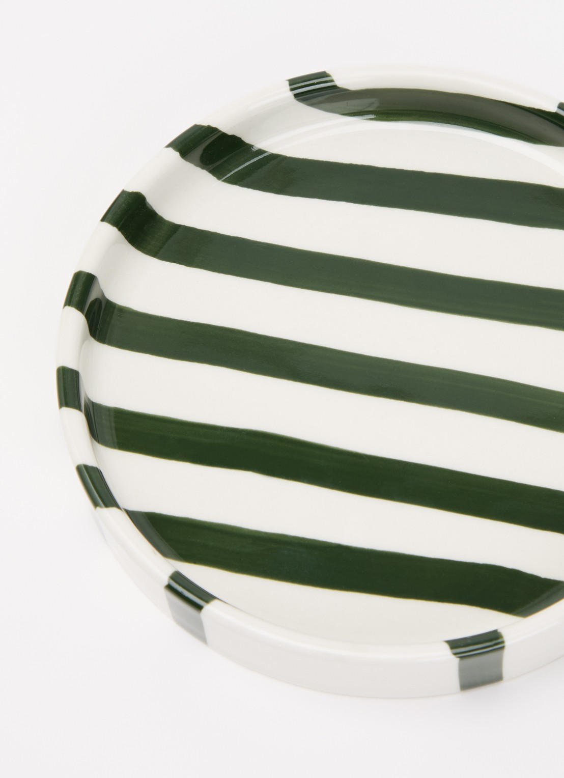 vtwonen Stripes gebaksbordje 13 cm - detail 3 groen