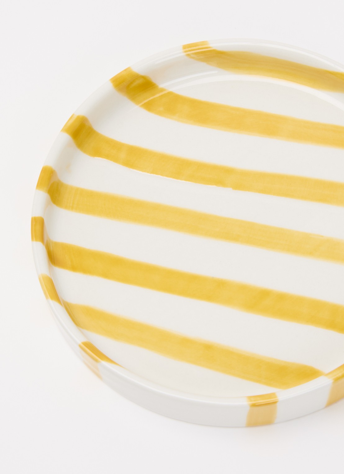 vtwonen Stripes gebaksbordje 13 cm  - detail 3 geel