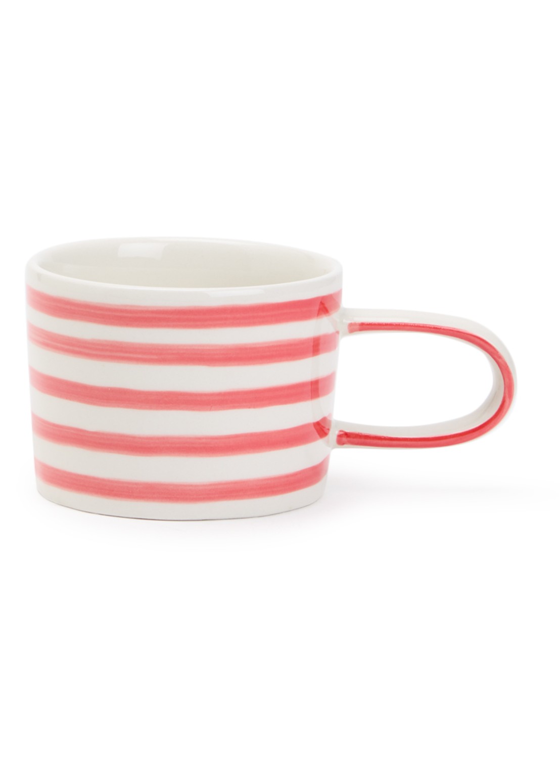 vtwonen Stripes mok 35 cl - voorkant rood