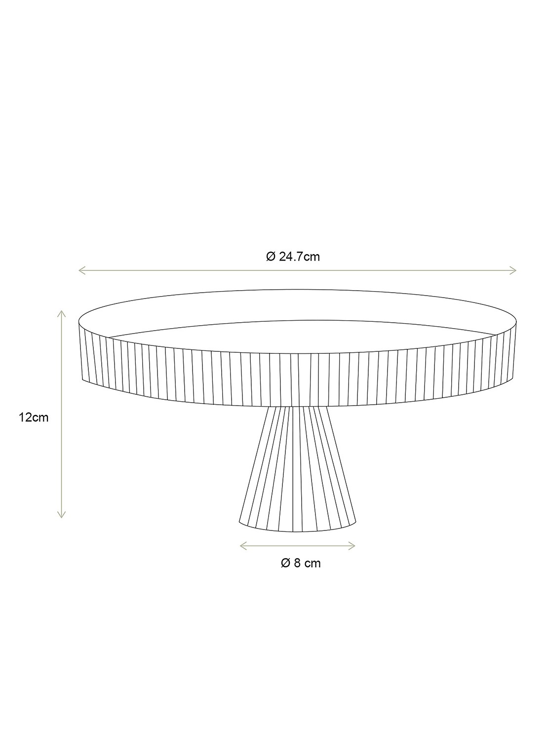 vtwonen Taartplateau 24,7 cm - detail 5 transparant