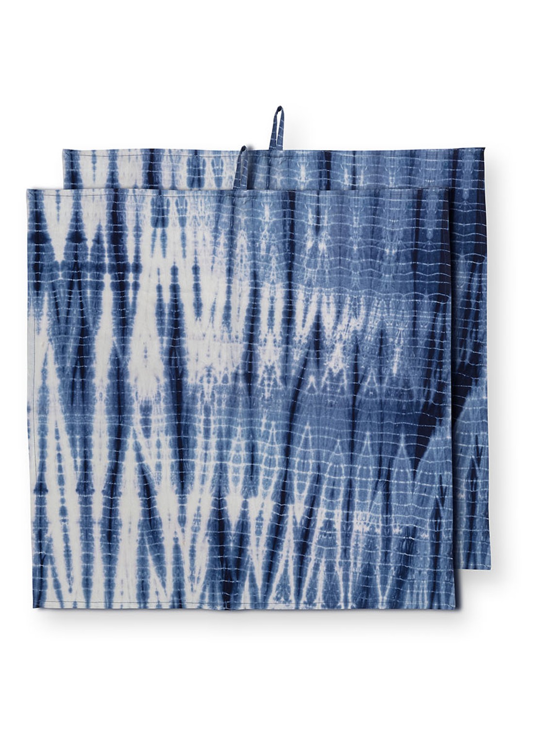 vtwonen Theedoek 60 x 60 cm set van 2 - voorkant 2 blauw
