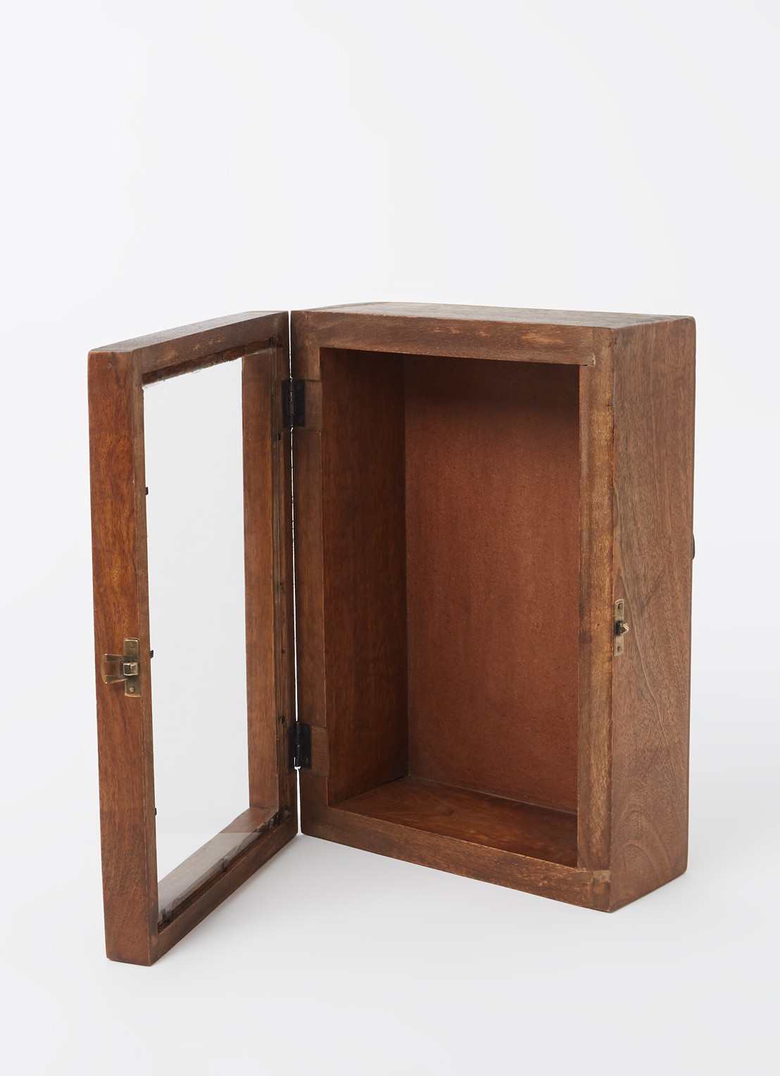 vtwonen Wandkastje S 33 x 23 cm - voorkant 2 bruin
