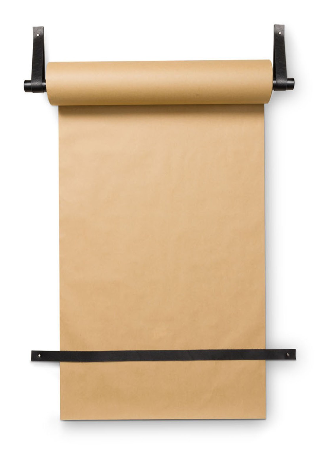 vtwonen Wandrolhouder met papieren rol 6 x 63 cm - voorkant zwart