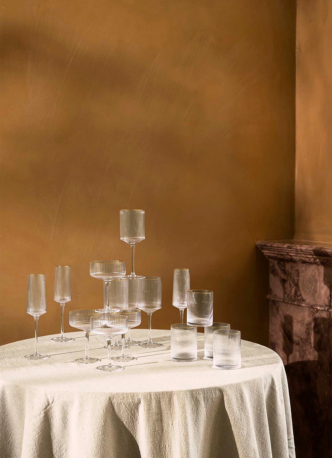 vtwonen Waterglas 34 cl - detail 5 transparant