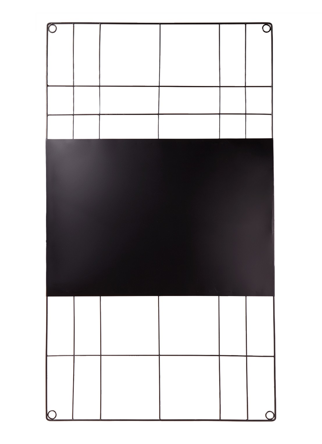 vtwonen Wire memobord 60 x 105 cm - voorkant zwart