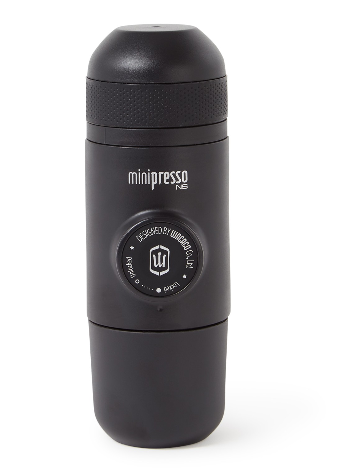 Wacaco Minipresso NS draagbare Nespresso machine - voorkant 6 zwart