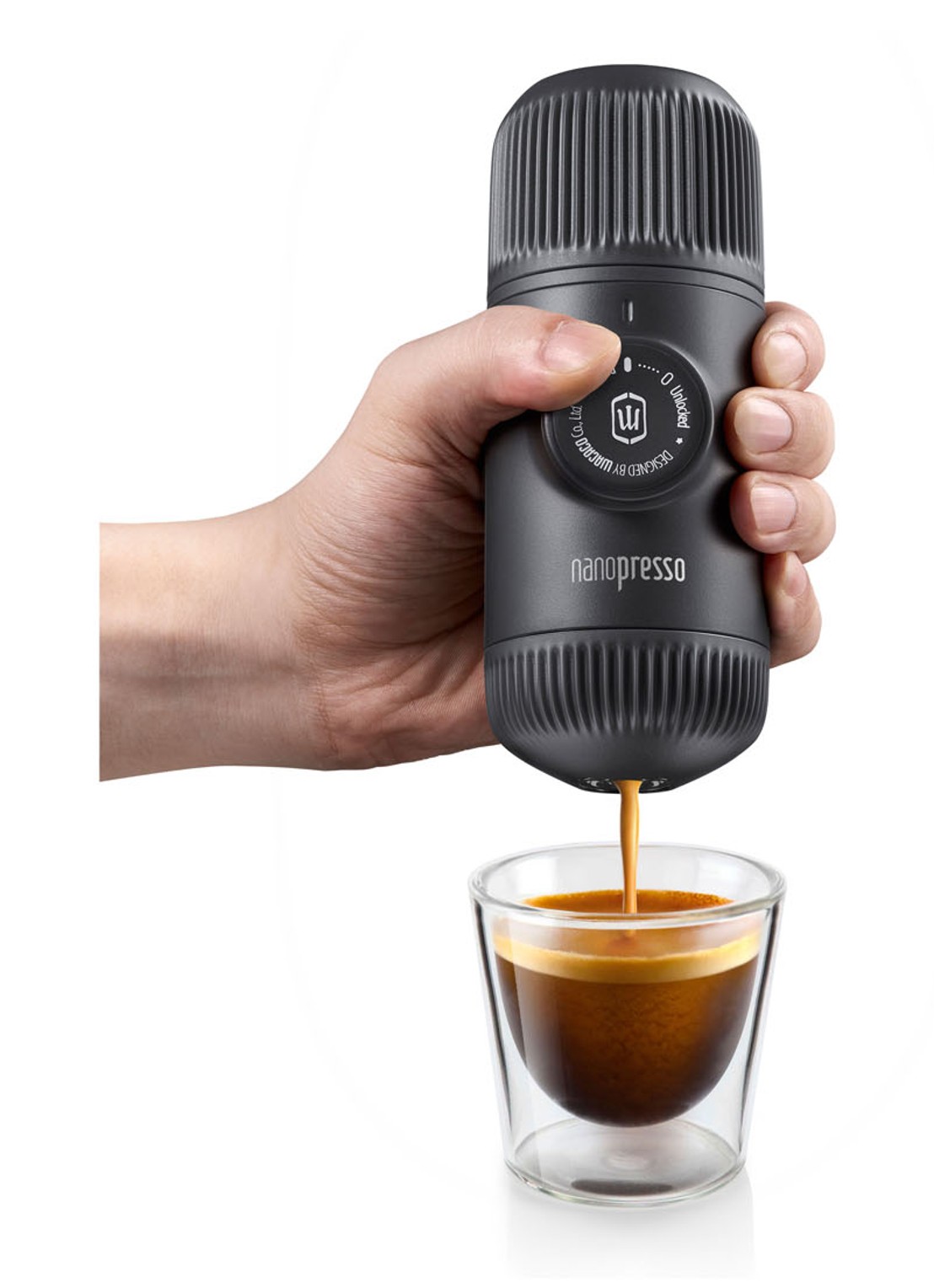 Wacaco Nanopresso draagbare espressomachine - detail 4 zwart